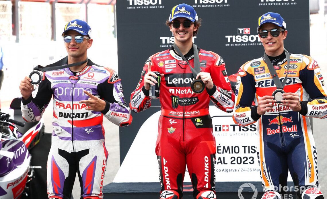 Jorge Martin, Pramac Racing, Francesco Bagnaia, Ducati Team, Marc Marquez, Repsol Honda Team