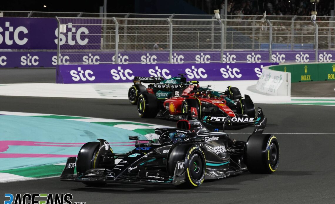 George Russell, Mercedes, Jeddah Corniche Circuit, 2023