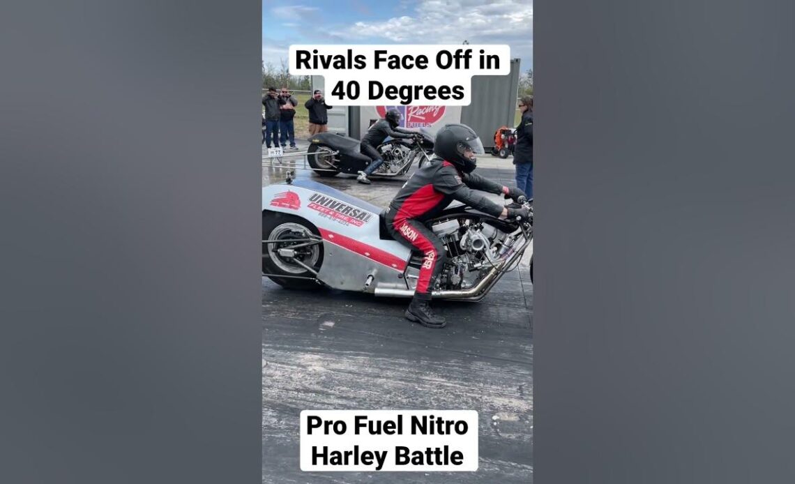 Nitro Motorcycle Rivals Face Off in 40 Degree Weather
