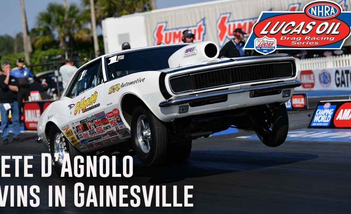 Pete D'Agnolo wins Super Stock at the AMALIE Motor Oil NHRA Gatornationals