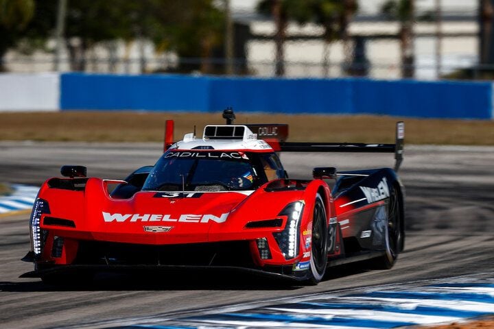 Alexander Sims practicing for the Mobil 1 12 Hours of Sebring, 3/16/2023 (Photo: Courtesy of IMSA)