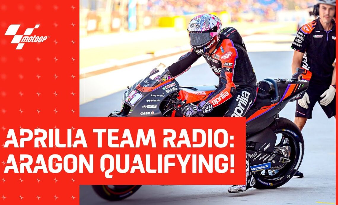 Qualifying like you've NEVER heard it before! 😎 | Aprilia Team Radio 📡