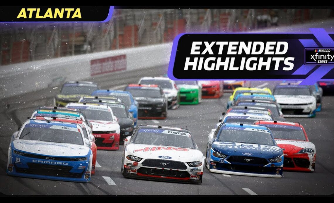 Record-breaking caution flags and a dramatic finish at Atlanta | Xfinity Series Extended Highlights