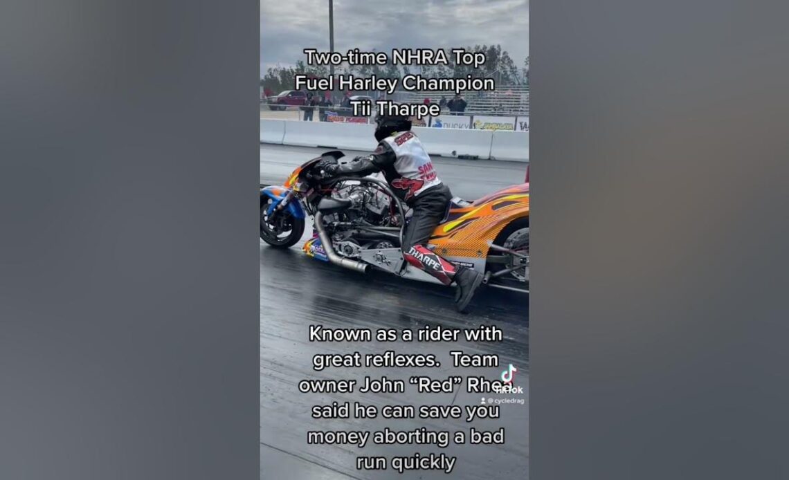 Rider can SAVE the team money if he has good Top Fuel Harley Reflexes!
