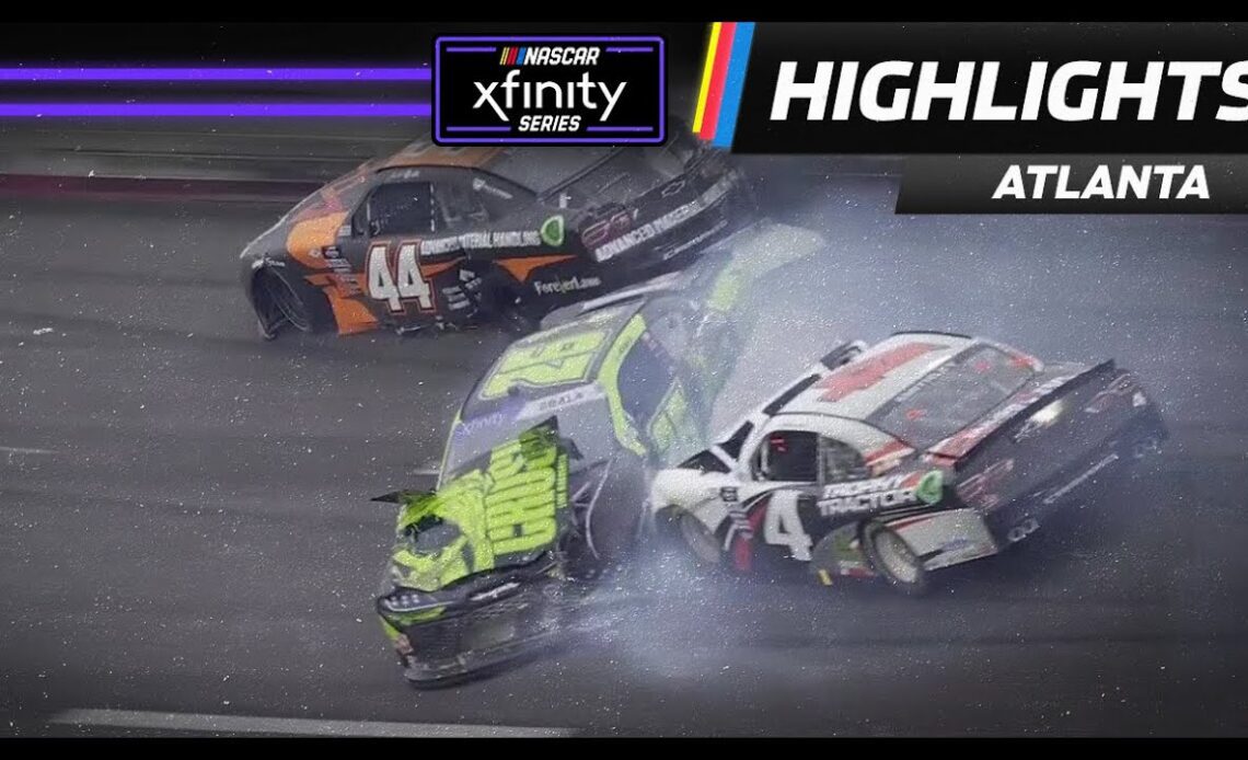 Three cars collide early in Xfinity race at Atlanta