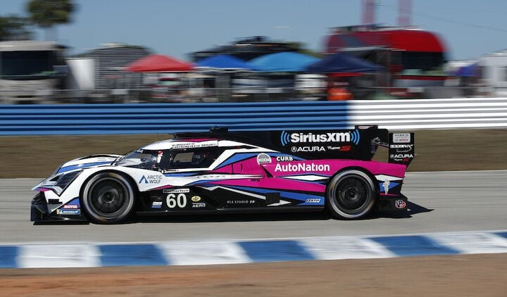 Helio Castroneves practicing for the Mobil 1 12 Hours of Sebring, 3/16/2023 (Photo: Courtesy of IMSA)