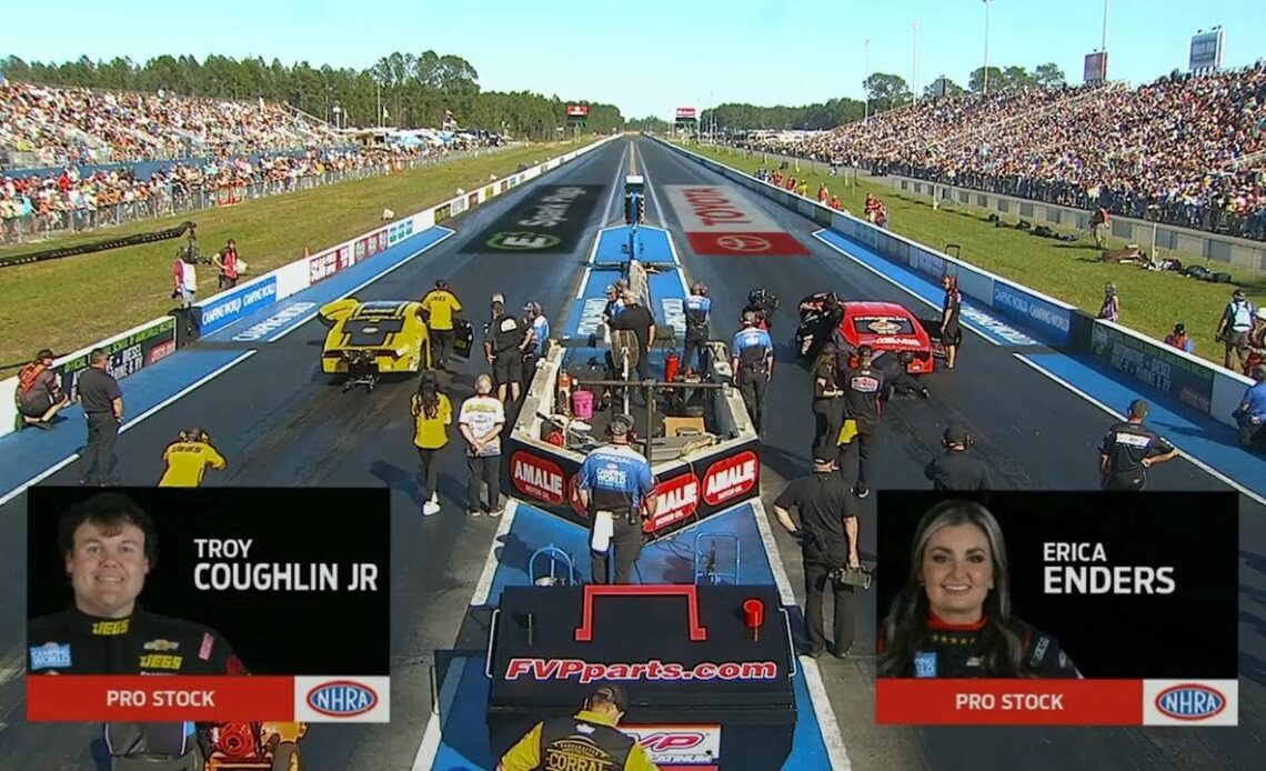 Troy Coughlin Jr  6 568 211 03, Erica Enders 6 554 209 92, Pro Stock, Qualifying Final Session, AMAL