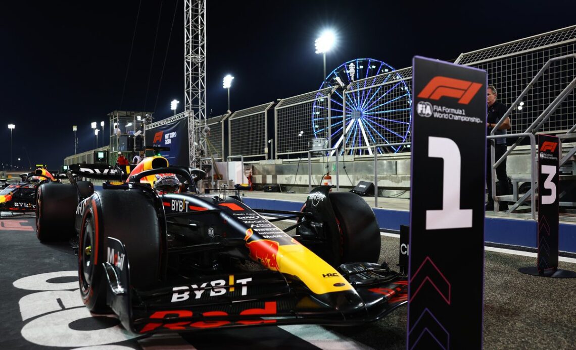 Pole sitter Max Verstappen, Red Bull Racing