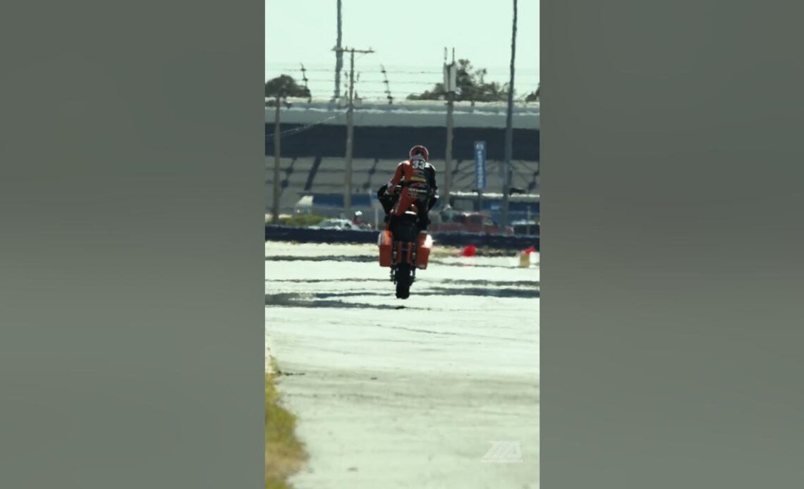 🔥#wheeliewednesday with Kyle Wyman on his Harley Davidson Bagger #shorts