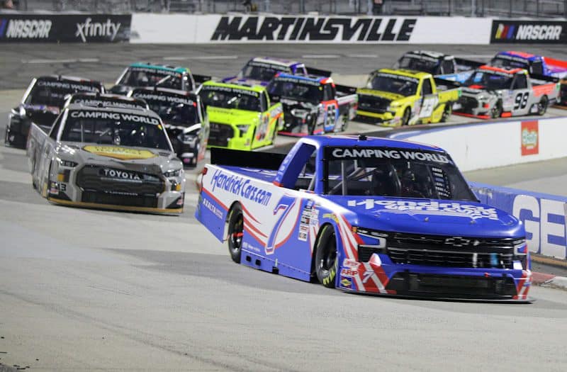 2022 Trucks Martinsville pack racing - William Byron, No. 7 Spire Motorsports Chevrolet (Credit: Meg Oliphant/Getty Images via NASCAR Media)