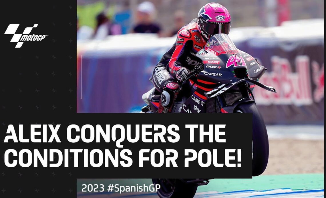Aleix Espargaro's late pole lap! 😎 | 2023 #SpanishGP