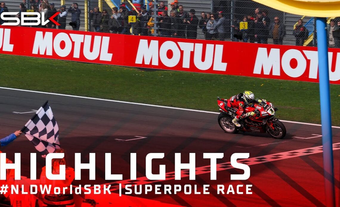 All the best moments from Superpole Race at Assen ⚡️ | #NLDWorldSBK 🇳🇱 Highlights