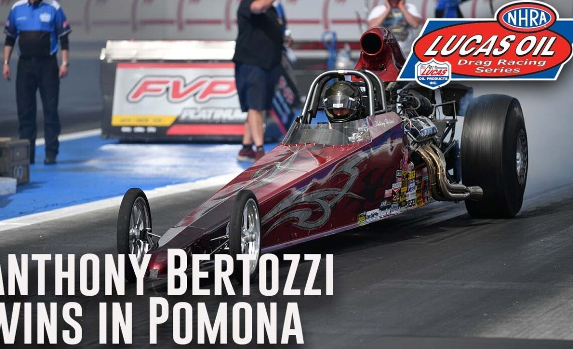 Anthony Bertozzi wins Top Dragster at Lucas Oil NHRA Winternationals