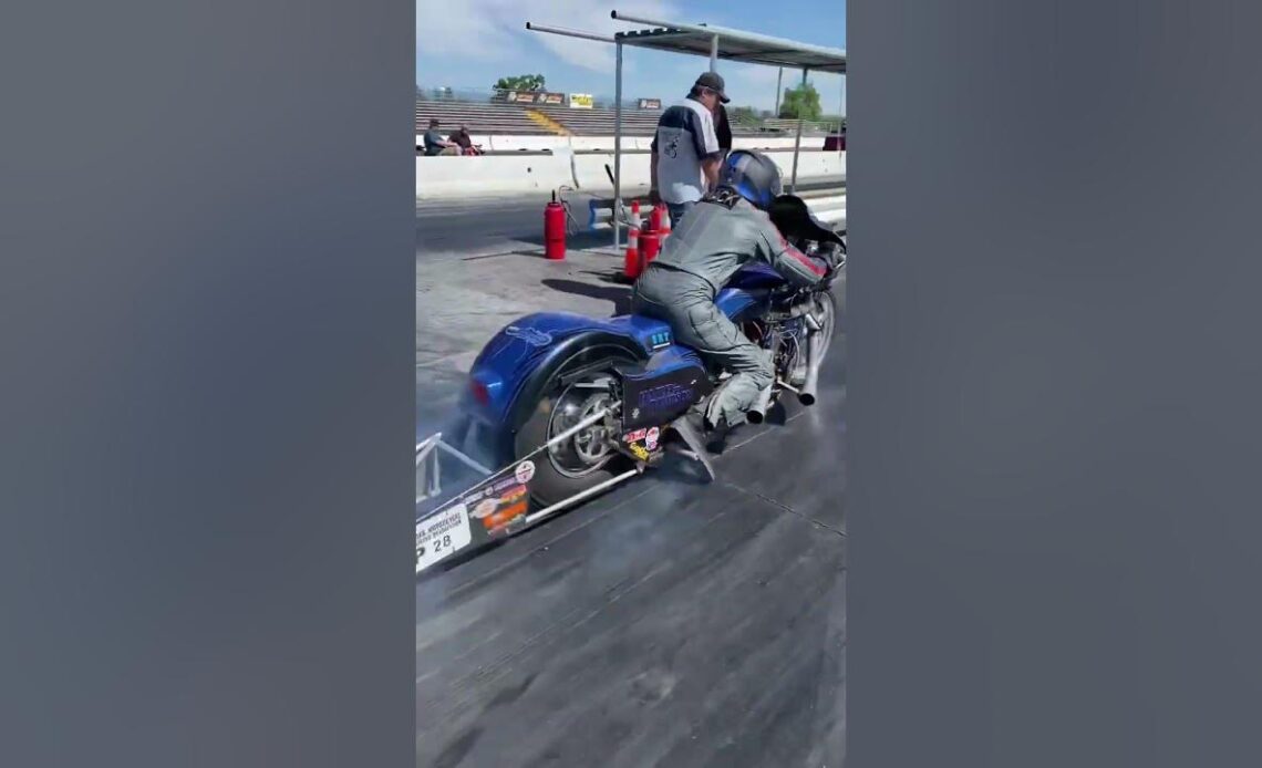 BEASTLY Harley Drag Bike is FASTER than you think!