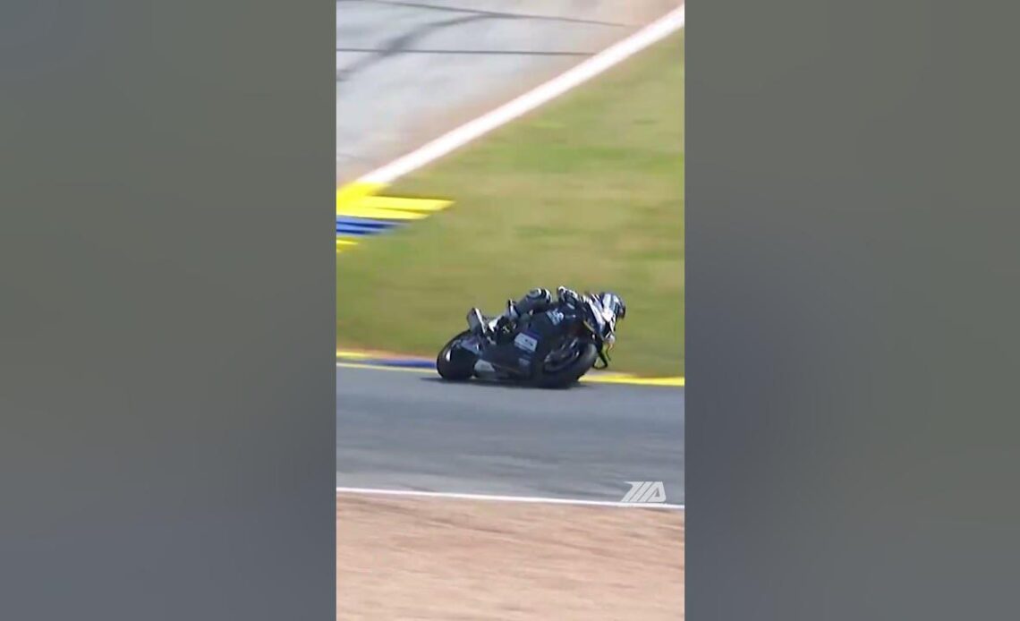 BMW vs Suzuki Superbike at Road Atlanta! Kyle Wyman Fills In For A Race Earning Third. #shorts