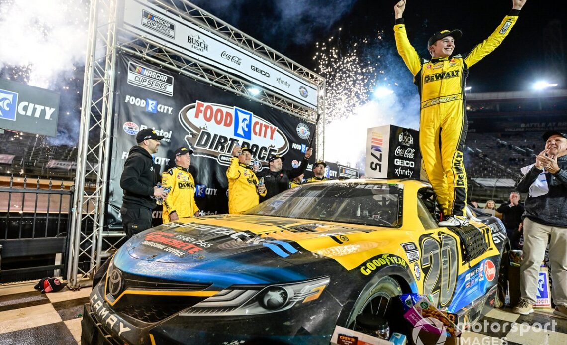 Race winner Christopher Bell, Joe Gibbs Racing, Toyota Camry