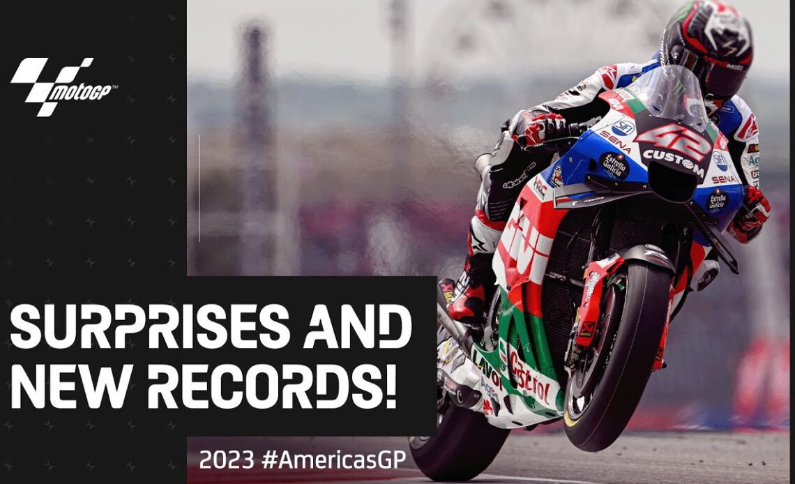 Big surprises in the last 5 minutes of #MotoGP Q2! 😱 | 2023 #AmericasGP 🇺🇸
