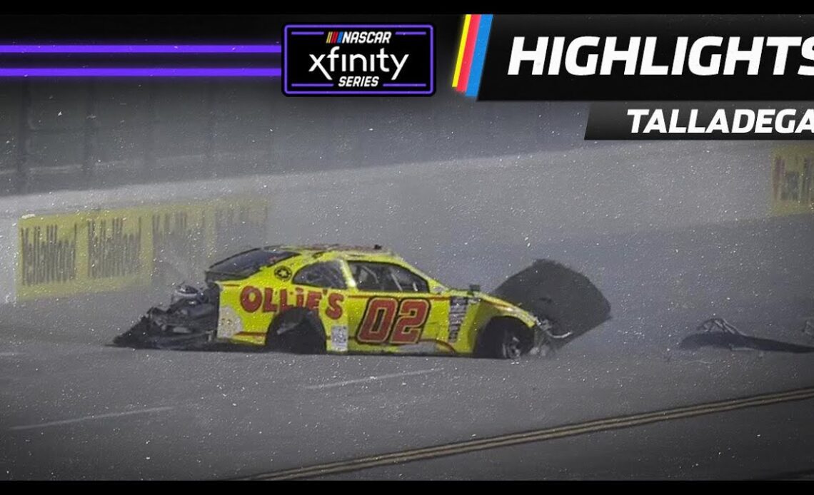 Blaine Perkins tumbles and Dexter Stacey makes hard wall contact at Talladega | NASCAR