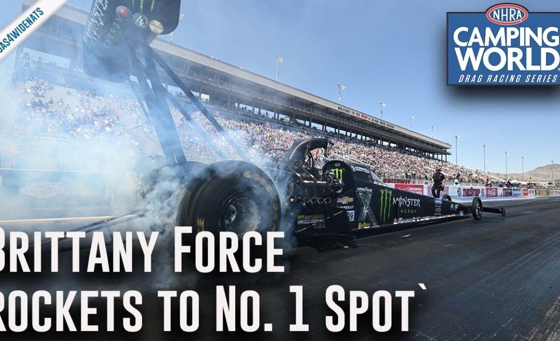 Brittany Force rockets to provisional No. 1 spot in Las Vegas