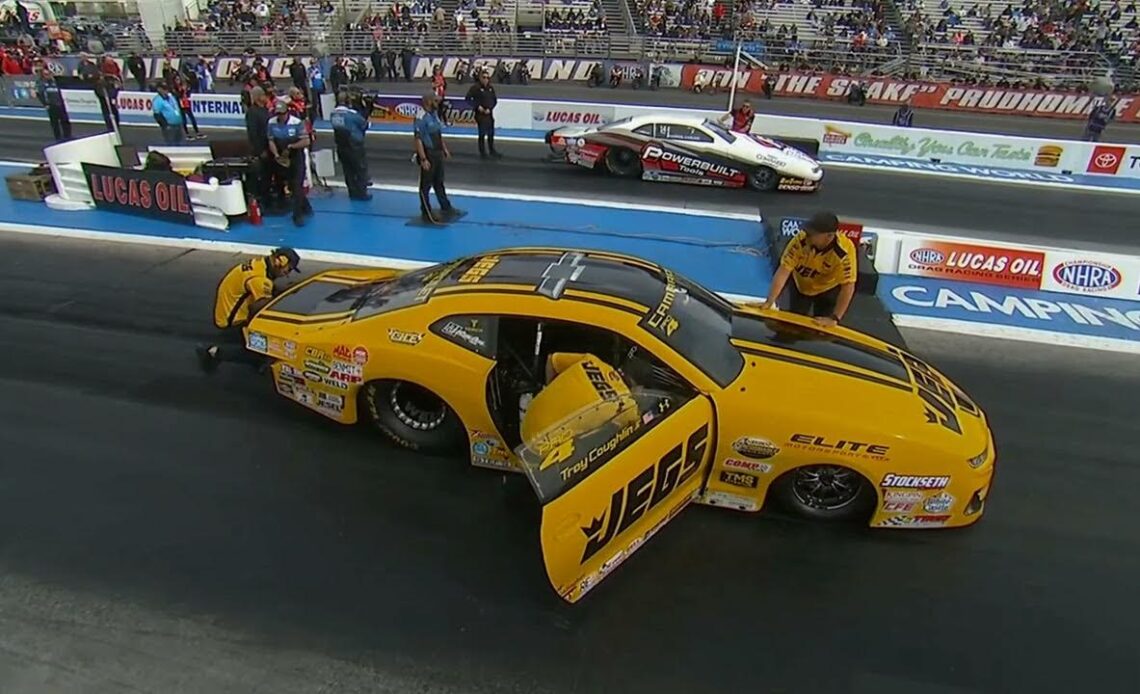 Camrie Caruso, Troy Coughlin Jr , Pro Stock, Qualifying Rnd 1, Lucas Oil Winter Nationals, In N Out