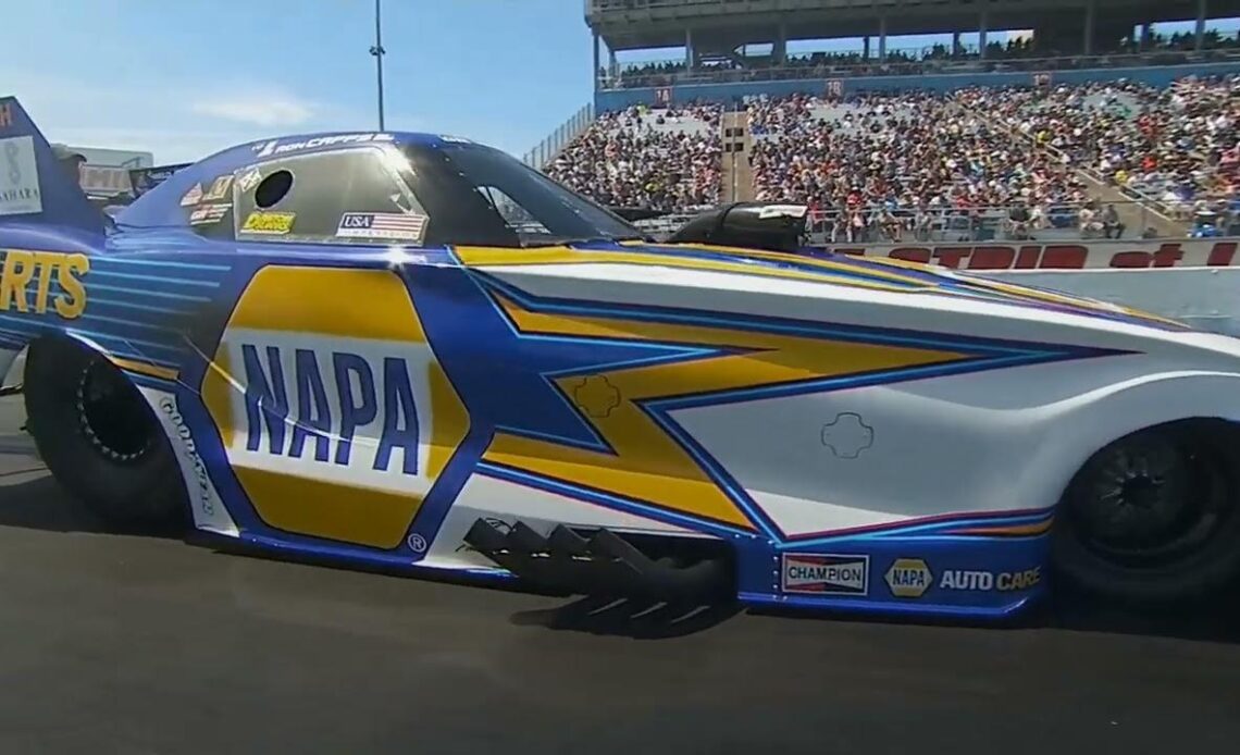 Chad Green, Blake Alexander, Ron Capps, Bob Tasca III, Dan Wilkerson, Funny Car  Eliminations Rnd 1,