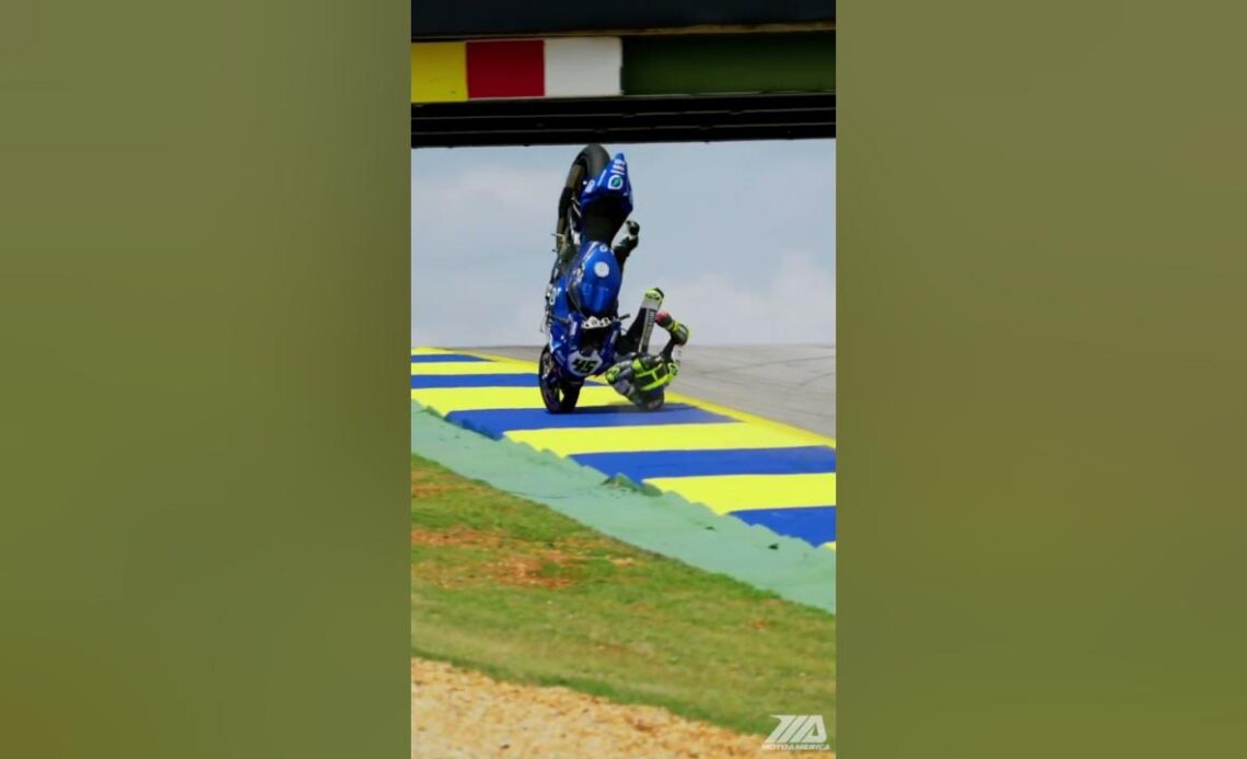Crazy Motorcycle Crash Cam Petersen Walks Away! 🙏🏼 #shorts 🎥: sevenone_media