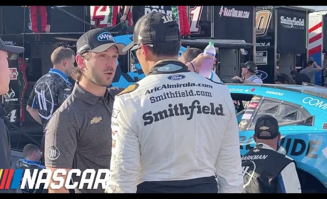 Daniel Suarez and Aric Almirola have words after Martinsville | NASCAR