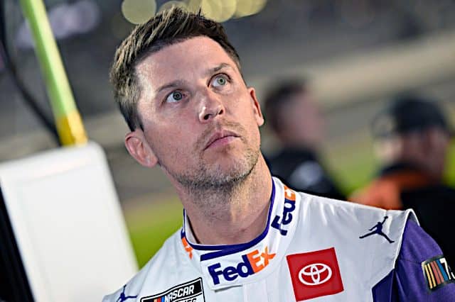 Denny Hamlin looking up, NKP