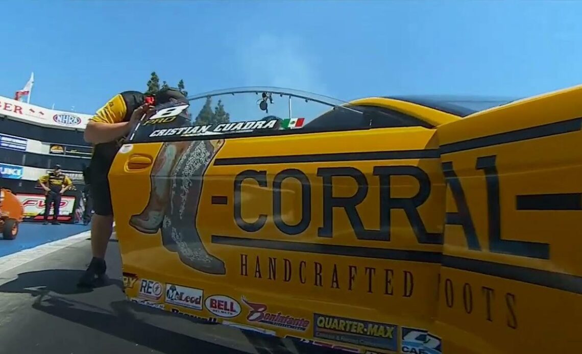 Erica Enders, Cristian Cuadra, Prostock Eliminations Rnd 1, Lucas Oil Winter Nationals, In N Out Bur