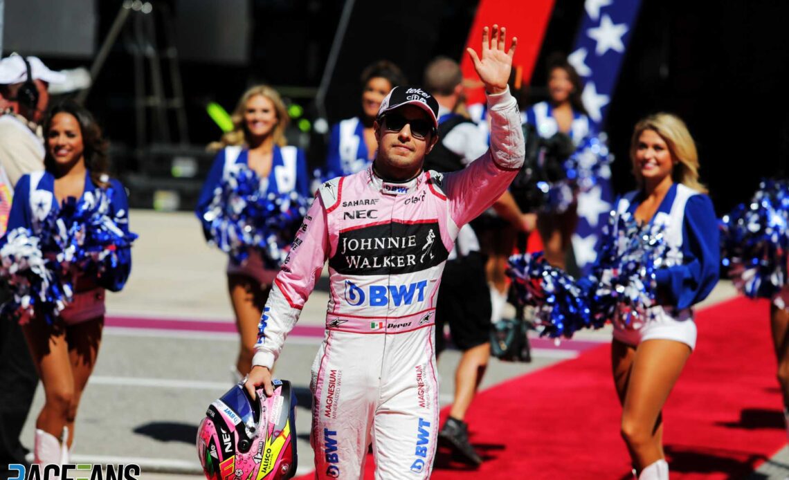 Sergio Perez, Force India, Circuit of the Americas, 2017