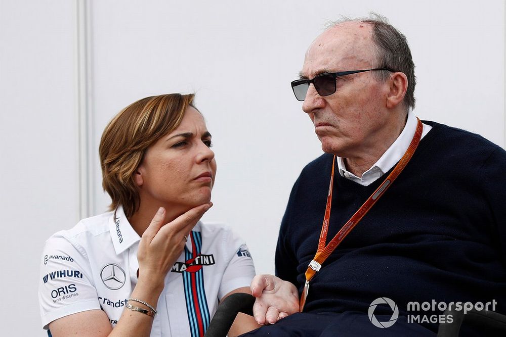 Claire Williams, Williams Deputy Team Principal with her father Sir Frank Williams, Team Principal