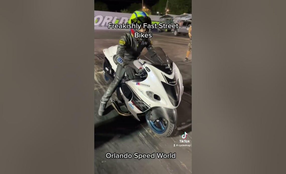 Freakishly Fast Suzuki Hayabusa Street Tire Bike