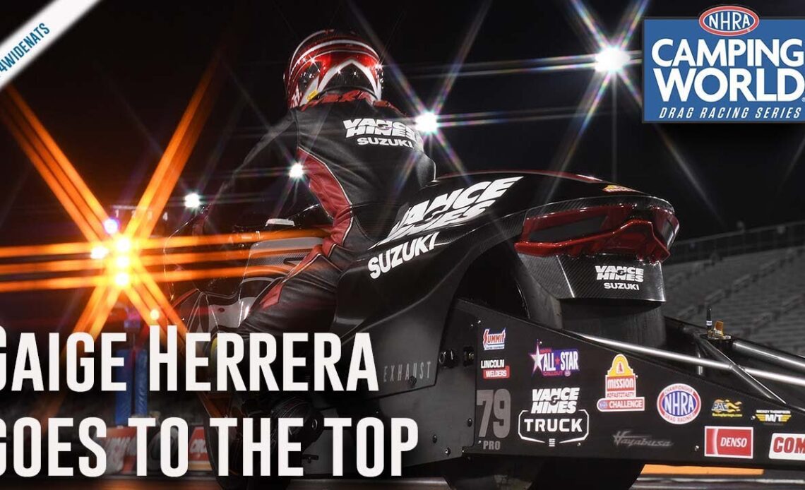 Gaige Herrera goes to the top Friday in Charlotte