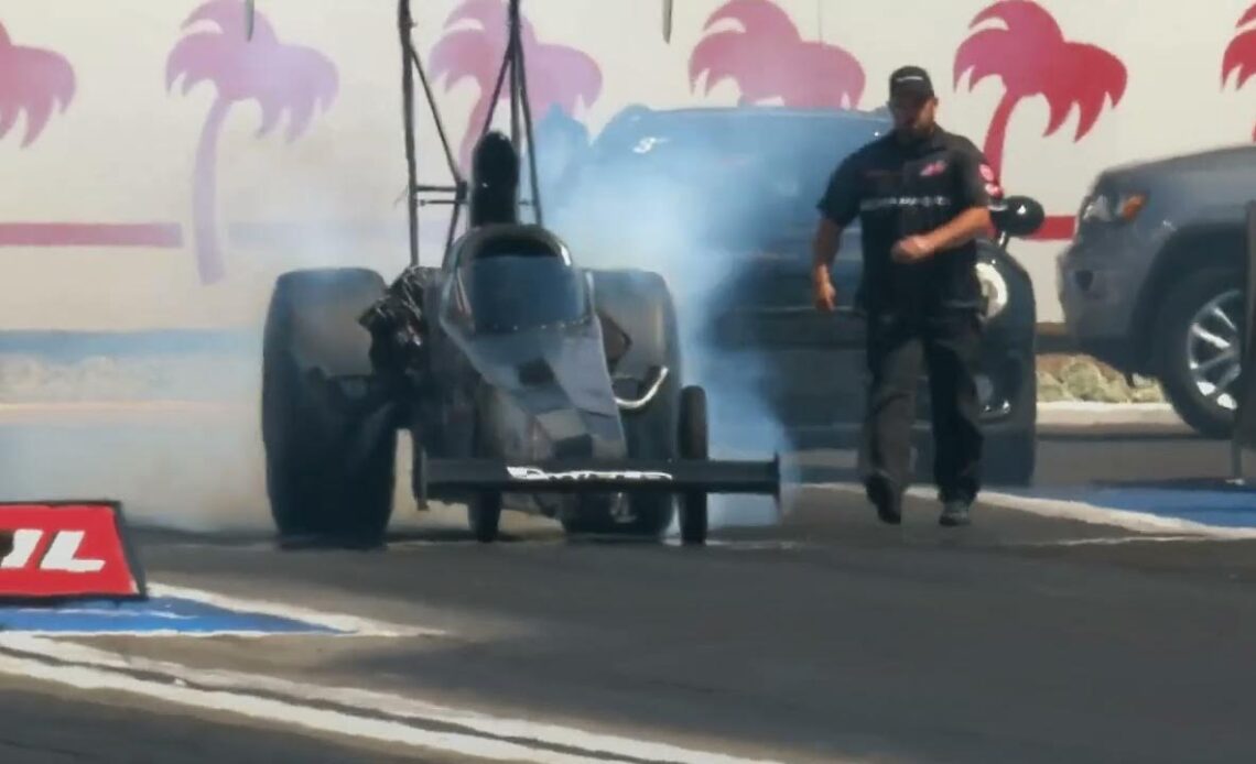Johnny Ahten, Jasmine Salinas, Top Alcohol Dragster Qualifying Rnd 3, Lucas Oil Winter Nationals, In