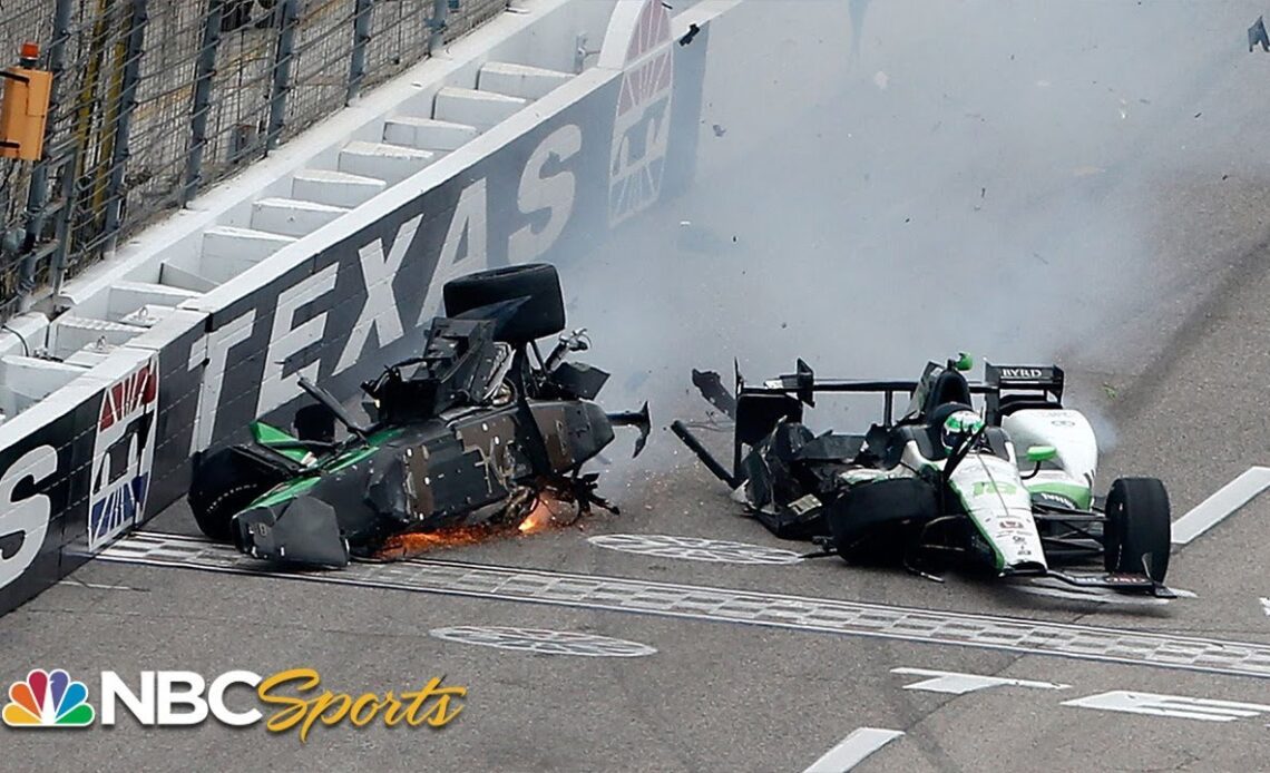 Josef Newgarden relives 'the worst wreck I've ever had' at Texas Motor Speedway | Motorsports on NBC