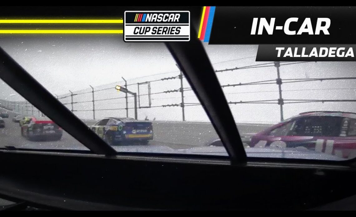 Kyle Larson's in-car: Heavy impact from Ryan Preece | NASCAR | Talladega