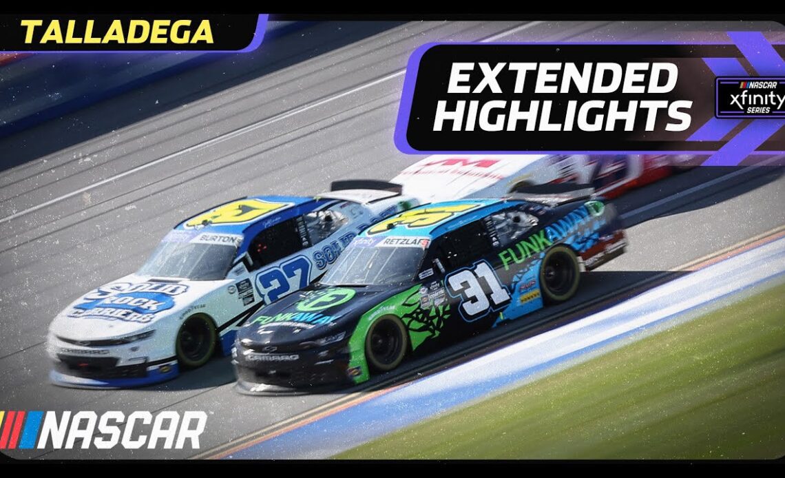 Late race chaos at Talladega | Ag-Pro 300 Extended Highlights | NASCAR Xfinity Series