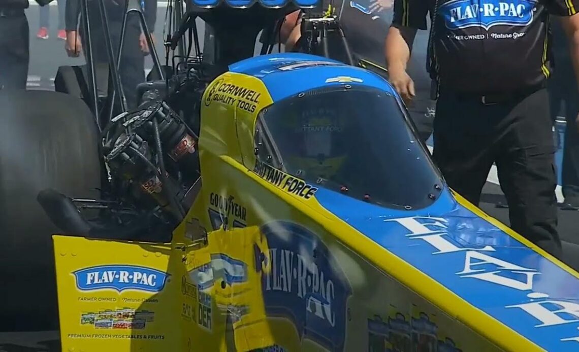 Mike Salinas, Brittany Force, Top Fuel Dragster, Qualifying Rnd 2, Lucas Oil Winter Nationals, In N