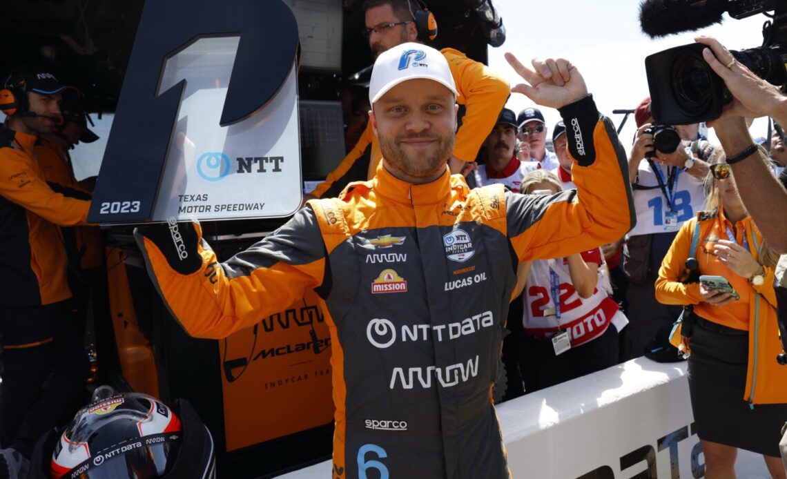 Rosenqvist Scores Pole Again at Texas – Motorsports Tribune