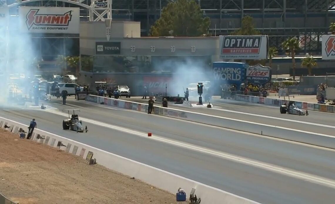 Shawn Cowie, Joey Severance, Chris Demke, Tony Stewart, Top Alcohol Dragster, Qualifying Rnd 1, Four
