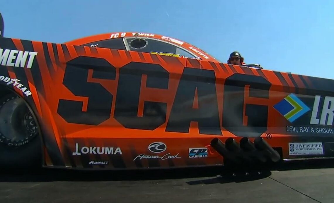 Terry Haddock, Tim Wilkerson, Funny Car, Qualifying Rnd 2, Lucas Oil Winter Nationals, In N Out Burg