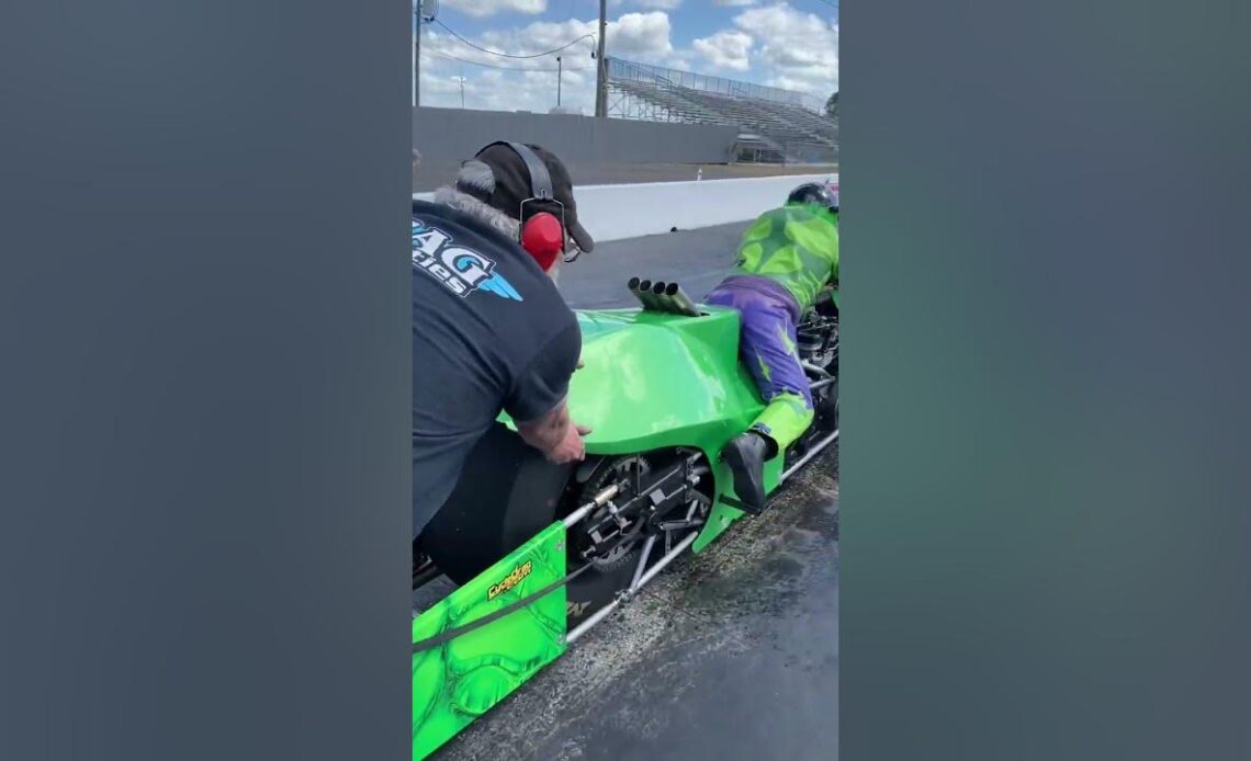 Testing NEW Top Fuel Motorcycle