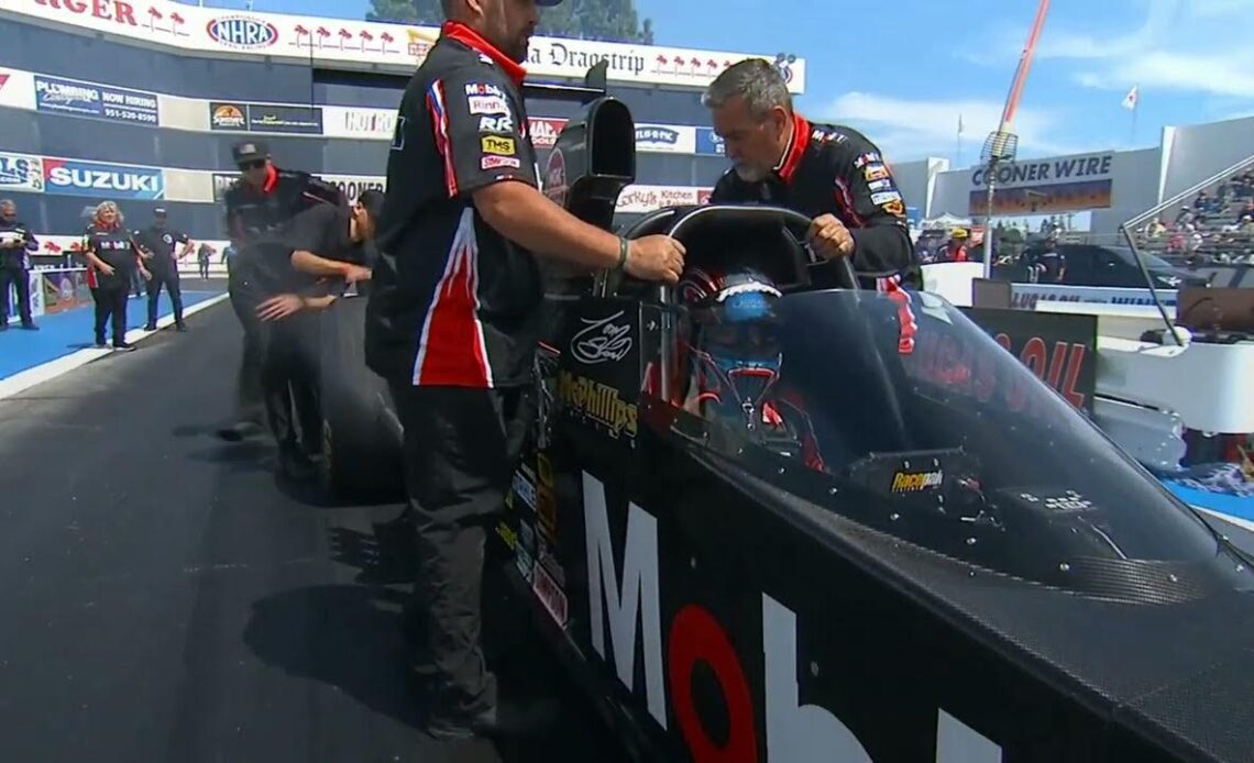 Tony Stewart, Joey Severance, Top Alcohol Dragster Qualifying Rnd 1, Lucas Oil Winter Nationals, In