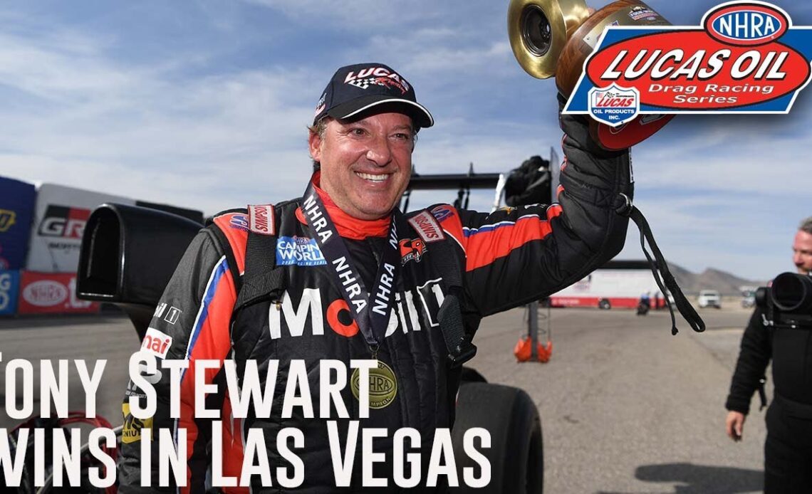 Tony Stewart wins FIRST NHRA National Event