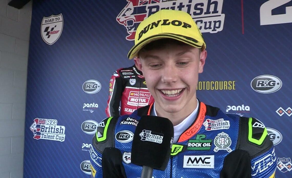 🎤 Top 3 Race 1 Interview | Round 1 Silverstone National | 2023 British Talent Cup