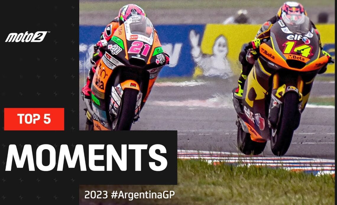 Top 5 Moto2™ Moments 🤩 | 2023 #ArgentinaGP