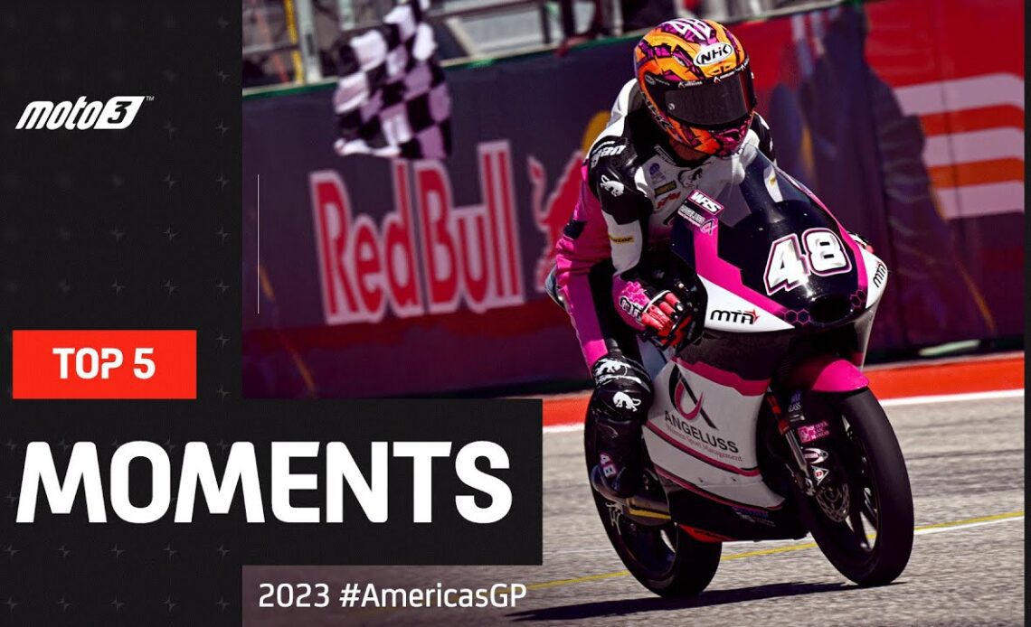 Top 5 Moto3™ Moments! 🤯 | 2023 #AmericasGP