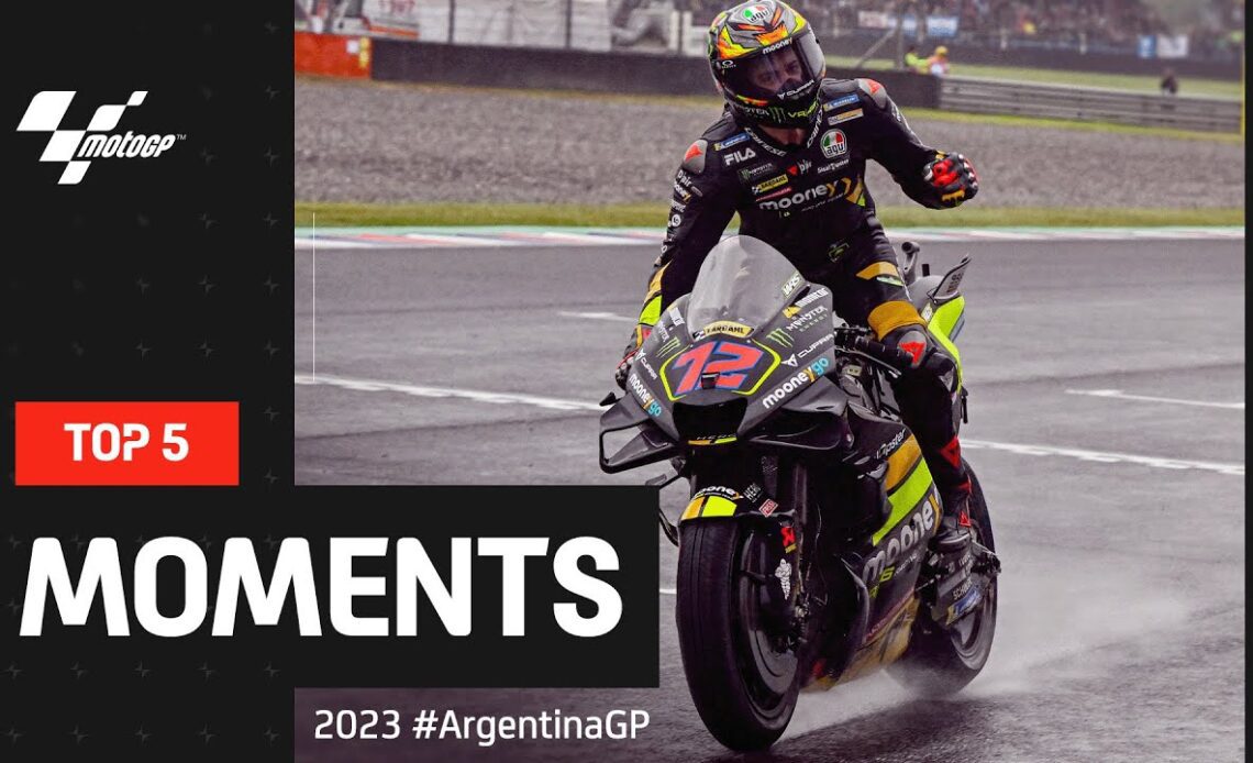 Top 5 MotoGP™ Moments 🔥  | 2023 #ArgentinaGP