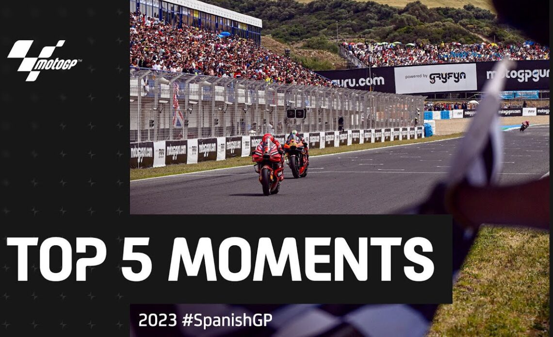 Top 5 MotoGP™ Moments | 2023 #SpanishGP 🇪🇸