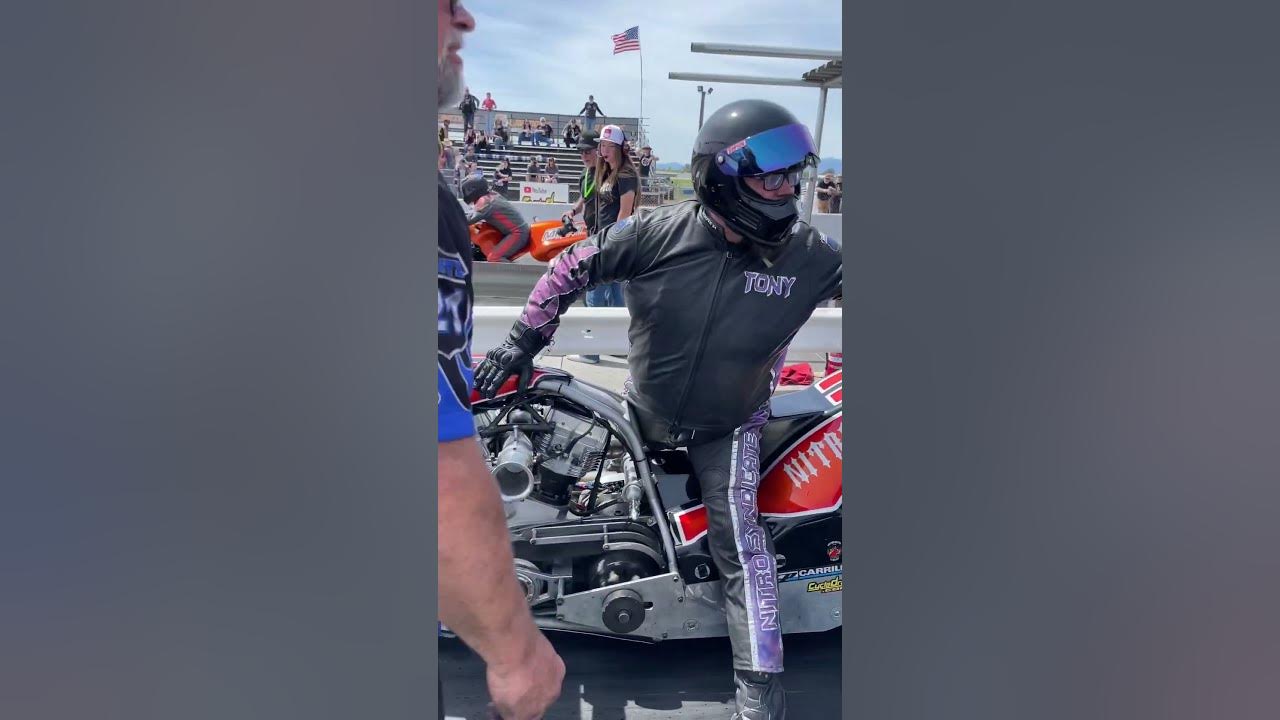 Top Fuel Harley Has Problem on the Starting Line - VCP Motorsports